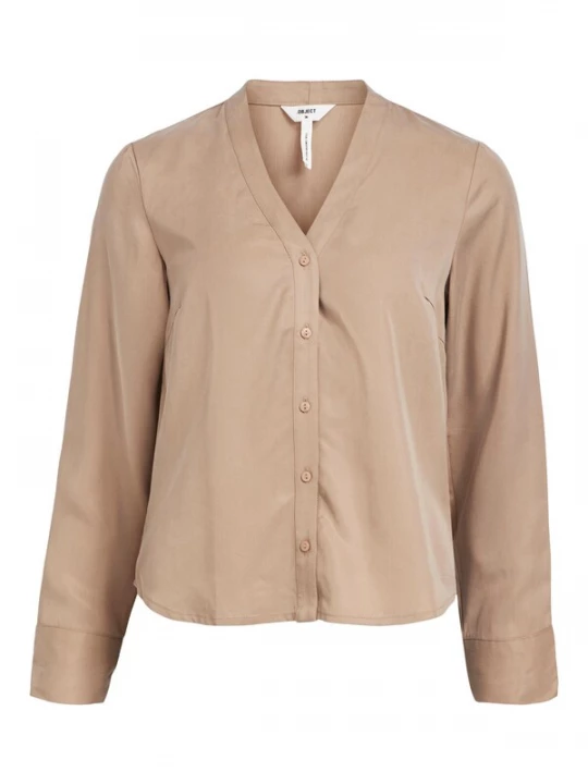 Foto van product OBJECT Blouse 'OBJTILDA' lichtbruin