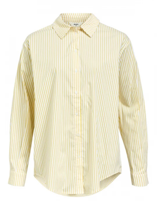 Foto van product OBJECT Blouse 'OBJTutta' geel / wit
