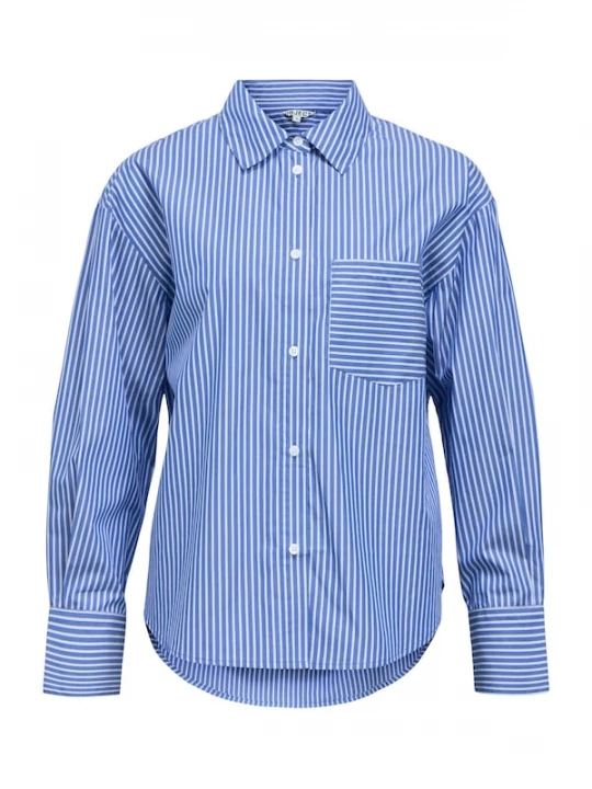 Foto van product OBJECT Blouse 'OBJZila' royal blue / koningsblauw / wit