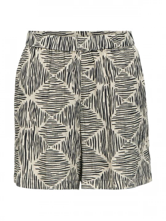 Foto van product OBJECT Broek donkerbeige / zwart