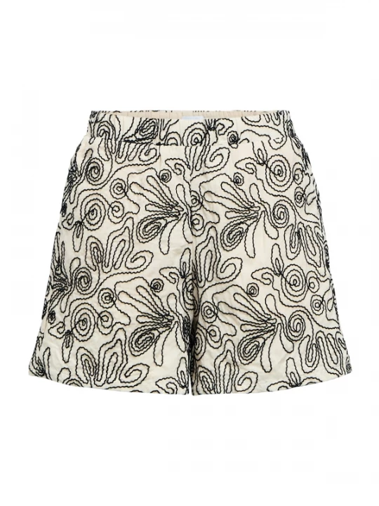 Foto van product OBJECT Broek 'OBJKerry' beige / zwart