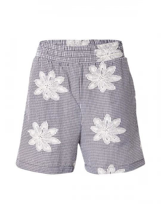 Foto van product OBJECT Broek 'PENNY' blauw / wit