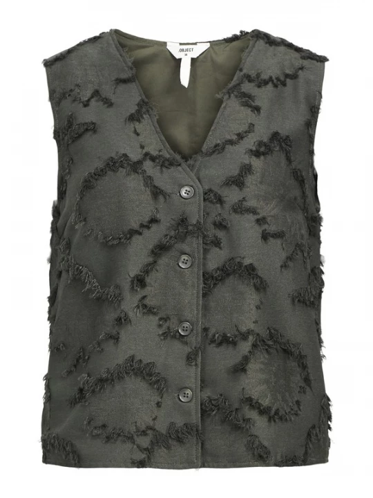 Foto van product OBJECT Gilet 'OBJBLair' olijfgroen