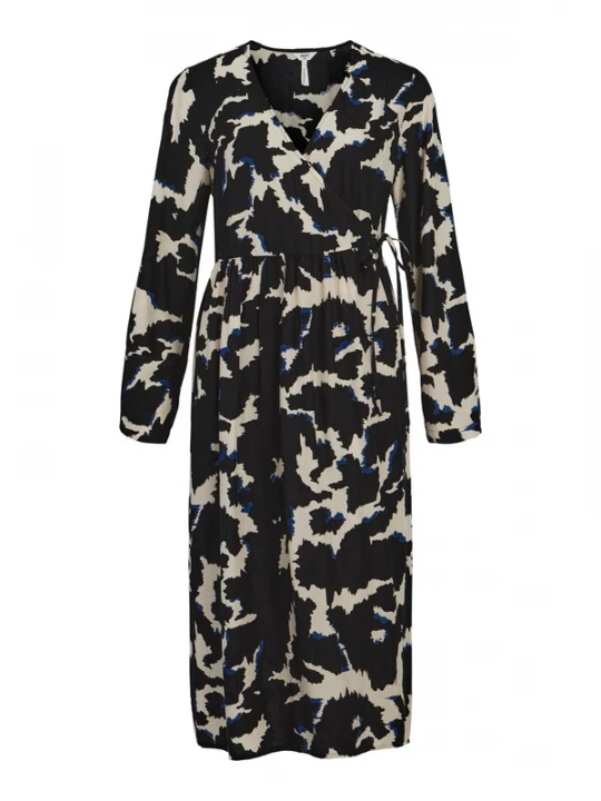 Foto van product OBJECT Jurk 'Limia' beige / blauw / zwart