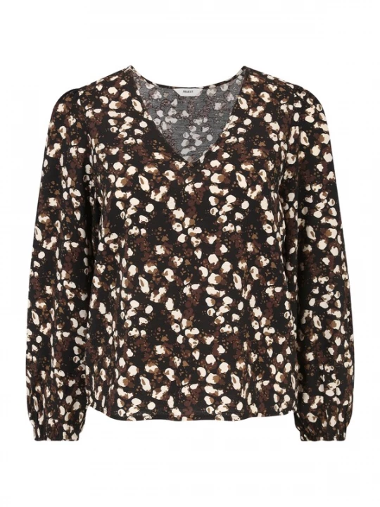 Foto van product OBJECT Petite Shirt 'LEONORA' zwart