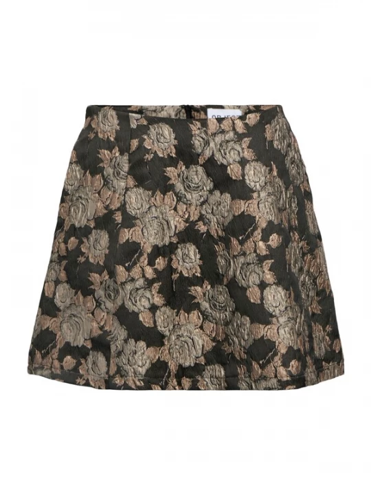 Foto van product OBJECT Rok 'OBJJuna' bruin / zwart / wit