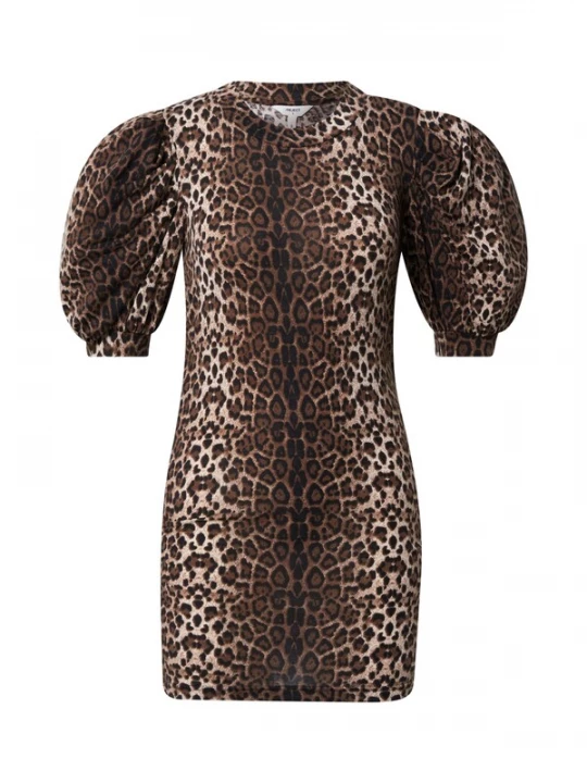 Foto van product OBJECT Shirt 'Amelia' bruin / cappuccino / zwart