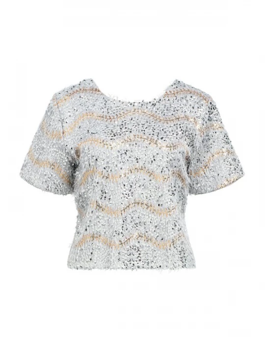 Foto van product OBJECT Shirt 'DANA' goud / zilvergrijs