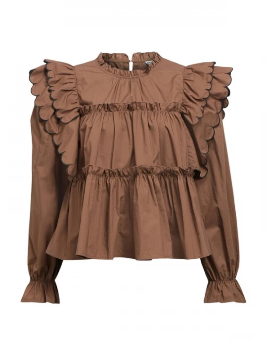 Foto van product OBJECT Shirt 'OBJHOPE' bruin