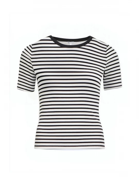 Foto van product OBJECT Shirt 'OBJMoli' zwart / wit