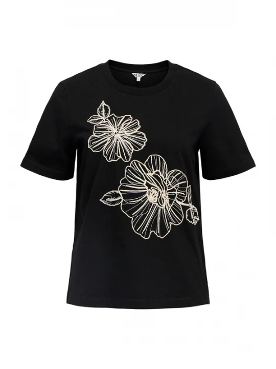 Foto van product OBJECT Shirt 'OBJVIV' zwart / wit
