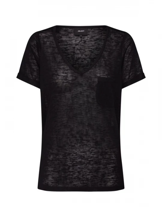 Foto van product OBJECT Shirt 'Tessi' zwart