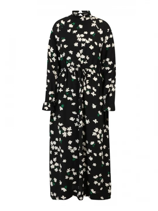 Foto van product OBJECT Tall Jurk 'NUUK' crème / grasgroen / zwart