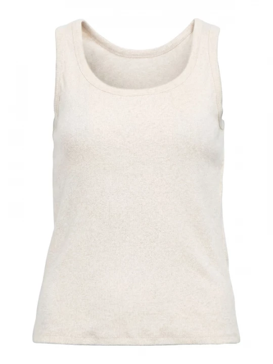 Foto van product OBJECT Top 'OBJMOLI' ecru / beige gemêleerd