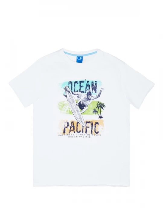 Foto van product Ocean Pacific Shirt 'Broulee' navy / geel / oranje / wit