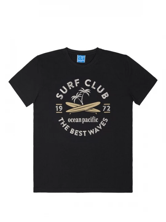 Foto van product Ocean Pacific Shirt 'Dive' donkerbeige / zwart / offwhite