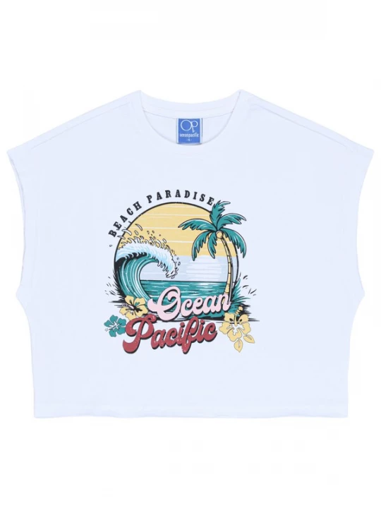 Foto van product Ocean Pacific Shirt 'Noosa' geel / jade groen / karmijnrood / wit