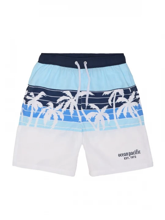Foto van product Ocean Pacific Zwemshorts 'Wavelet' blauw / navy / lichtblauw / wit