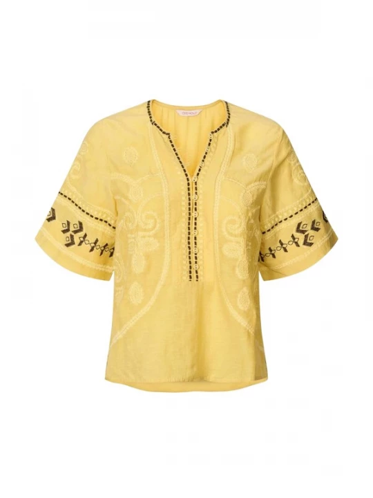 Foto van product Odd Molly Blouse 'Harvest' geel / zwart