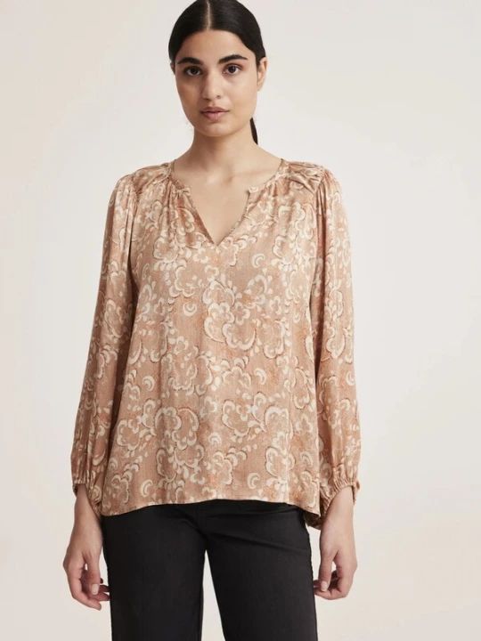 Foto van product Odd Molly Blouse 'Katarina' beige / wit