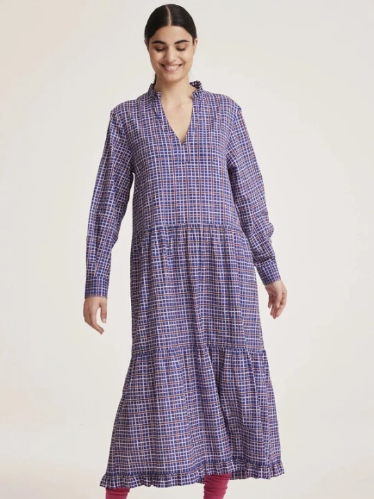 Foto van product Odd Molly Jurk 'Jaqueline' indigo / merlot / offwhite