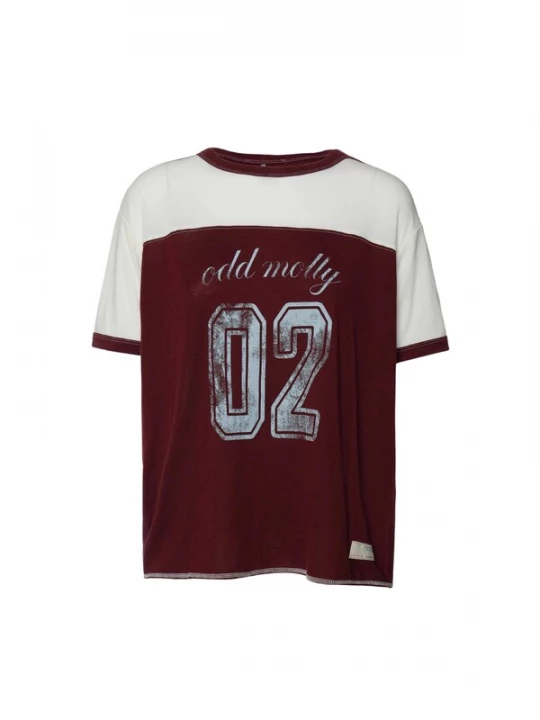 Foto van product Odd Molly Shirt 'Gamze' bourgogne / wit