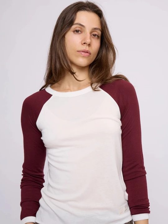 Foto van product Odd Molly Shirt 'Gamze' bourgogne / wit