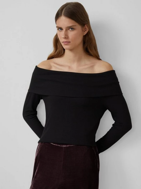 Foto van product Off-shoulder longsleeve s.Oliver zwart