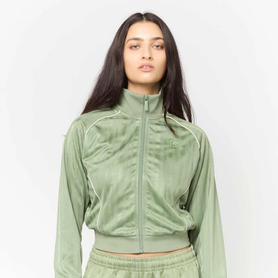 Foto van product OG Shadow Stripe Cropped Trackjacket Karl Kani groen