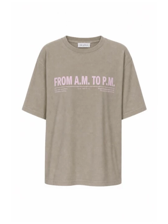 Foto van product OH APRIL Shirt 'BF' beige / rosa