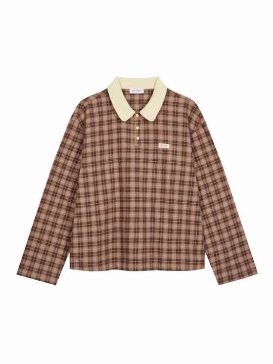 Foto van product OH APRIL Shirt 'Diana' chamois / bruin / donkerbruin