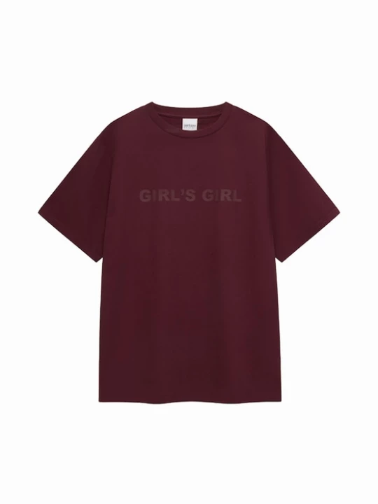 Foto van product OH APRIL Shirt 'Girl's Girl' bruin / aubergine