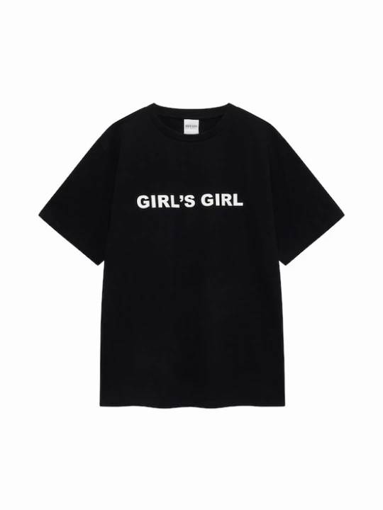 Foto van product OH APRIL Shirt 'Girl's Girl' zwart / wit