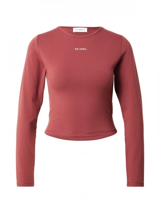Foto van product OH APRIL Shirt 'Ica' donkerrood / wit