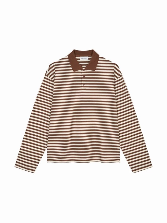 Foto van product OH APRIL Shirt 'Jolina' bruin / offwhite
