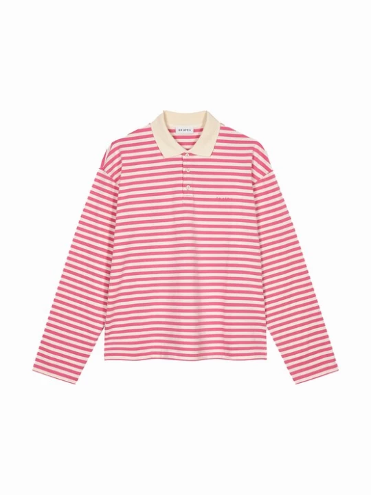 Foto van product OH APRIL Shirt 'Jolina' donkerroze / offwhite