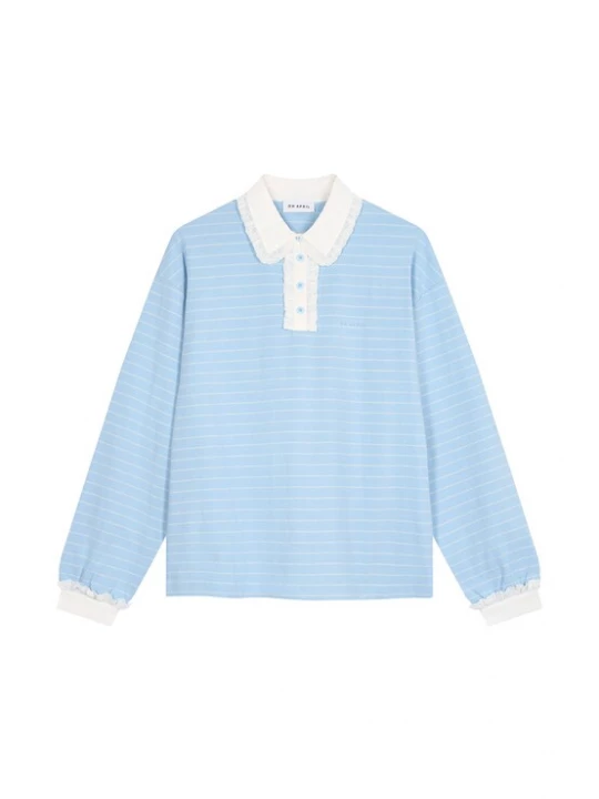 Foto van product OH APRIL Shirt 'Jolina' lichtblauw / wit