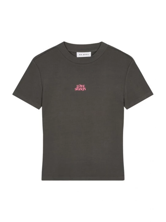 Foto van product OH APRIL Shirt 'Love Season' grafiet / rosa
