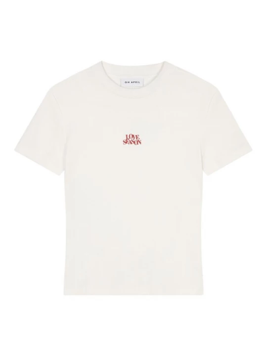 Foto van product OH APRIL Shirt 'Love Season' rood / wit