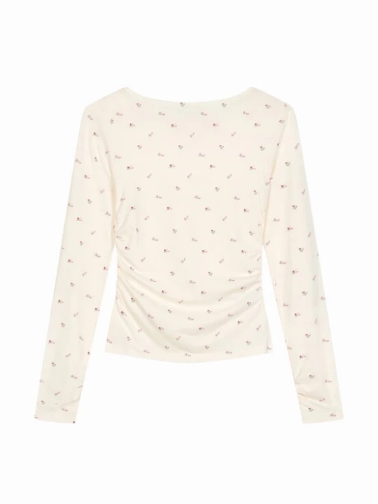 Foto van product OH APRIL Shirt 'Maeve' groen / lichtroze / rood / offwhite