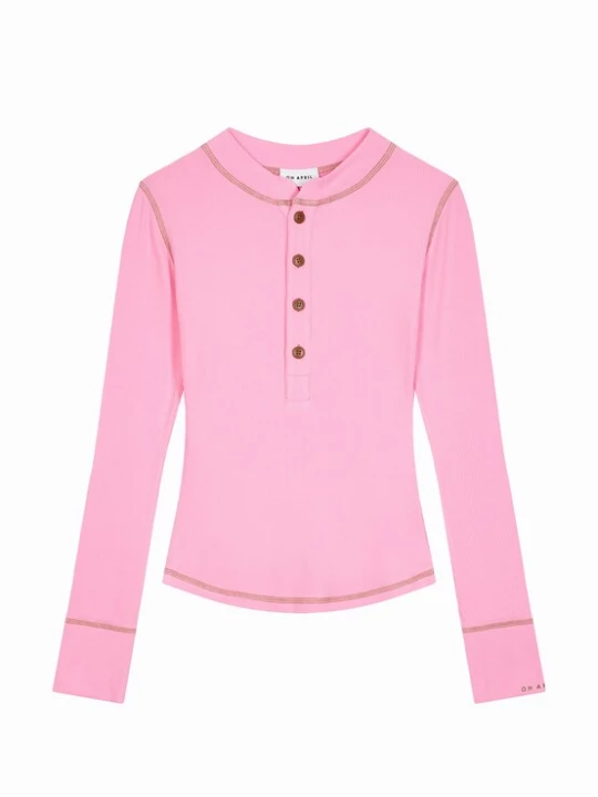 Foto van product OH APRIL Shirt 'Maris' lichtbruin / lichtroze