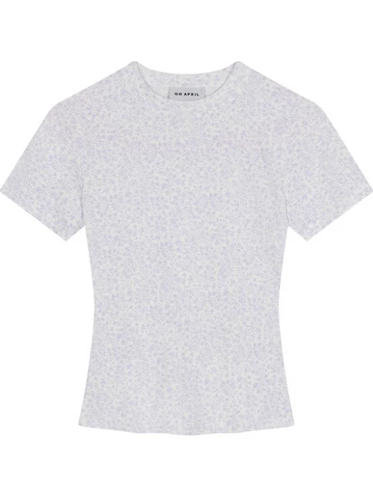 Foto van product OH APRIL Shirt 'Marisa' lila / offwhite
