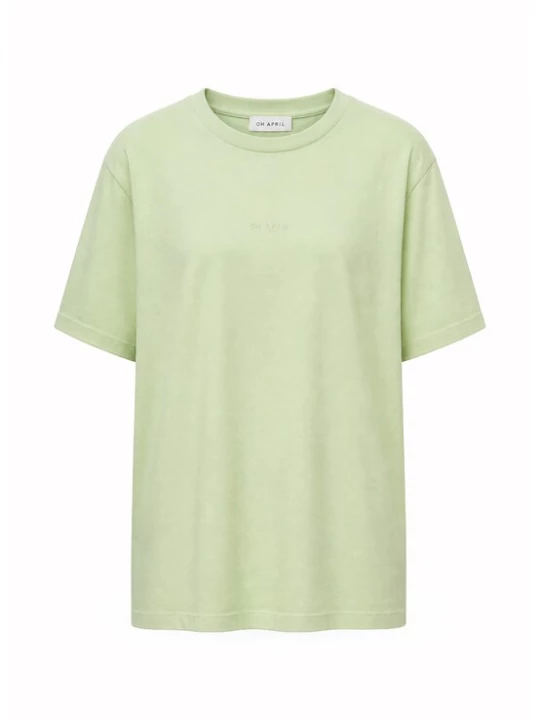 Foto van product OH APRIL Shirt 'Midsummer' lichtblauw / lichtgroen / donkeroranje / pink