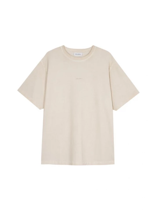 Foto van product OH APRIL Shirt nude / grasgroen / kersrood