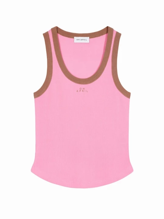 Foto van product OH APRIL Top 'Fiora' bruin / lichtroze