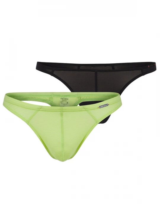 Foto van product Olaf Benz Slip ' RED1201 Ministring ' kiwi / zwart