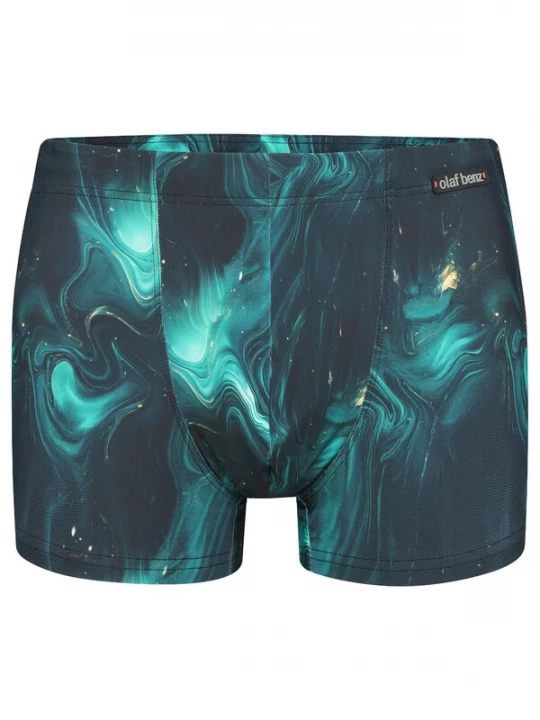 Foto van product Olaf Benz Zwemshorts ' BLU2552 Beachpants ' donkerblauw / groen