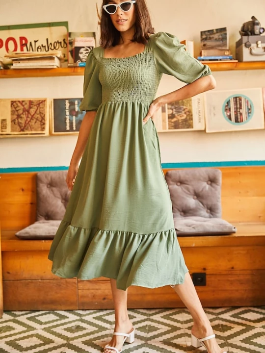 Foto van product olalook Jurk pastelgroen