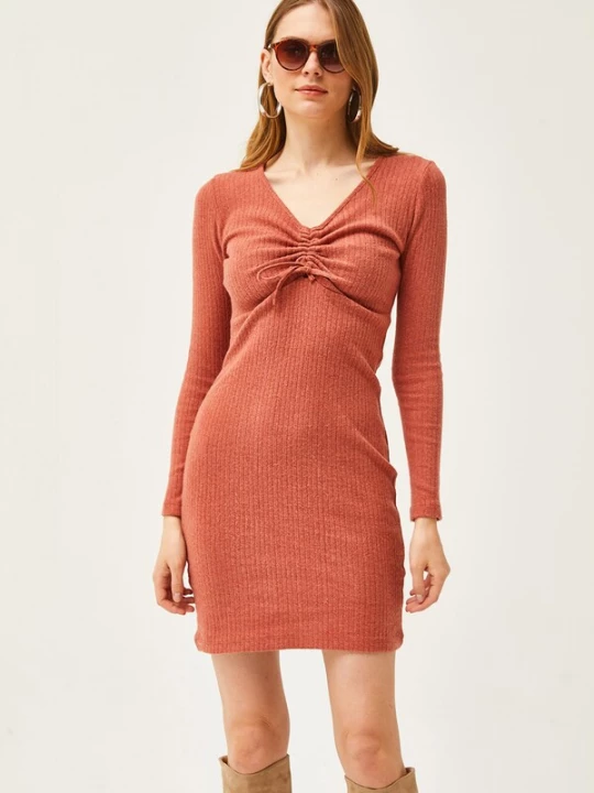 Foto van product olalook Jurk roestrood