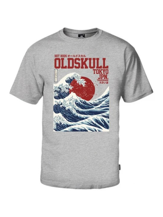 Foto van product Oldskull Shirt 'Asian Big W' grijs